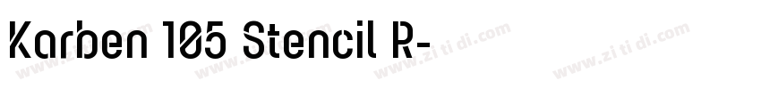 Karben 105 Stencil R字体转换